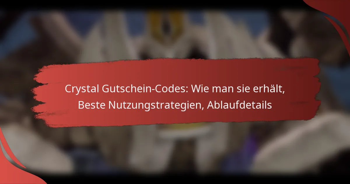 Crystal Gutschein-Codes: Wie man sie erhält, Beste Nutzungstrategien, Ablaufdetails